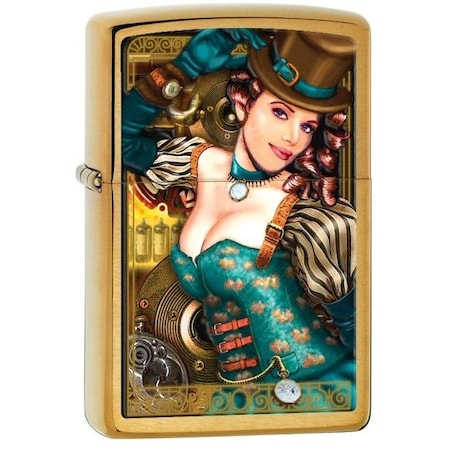 Zippo 2024 Zippo Custom Industrial Machinery Brushed Brass 28321 ZIP-204BCI005186